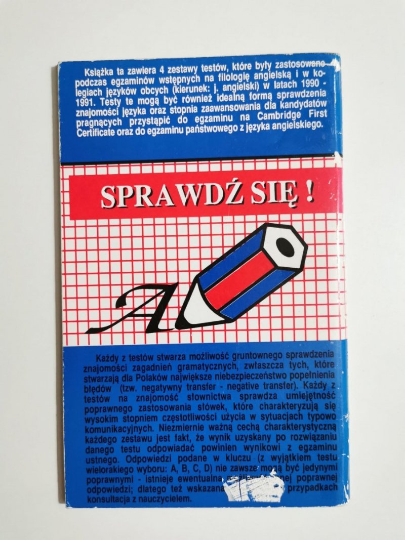 TEST YOURSELF. DLA KANDYDATÓW NA STUDIA I MATURZYSTÓW 1992