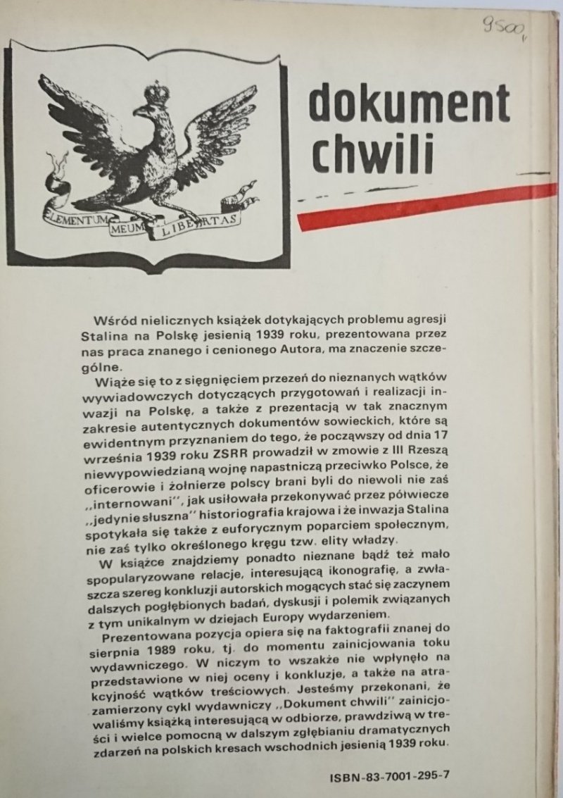 17 WRZEŚNIA 1939 AGRESJA STALINA NA POLSKĘ 1990