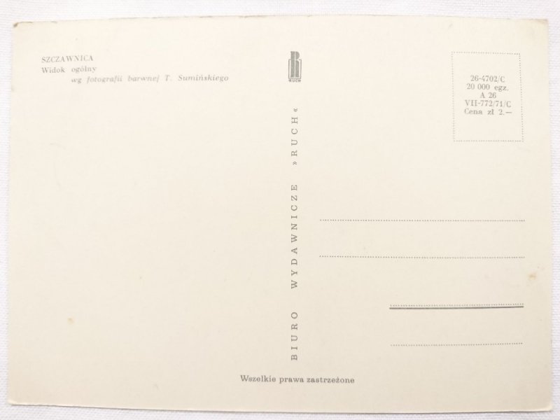 SZCZAWNICA. WIDOK OGÓLNY FOT. T. SUMIŃSKI