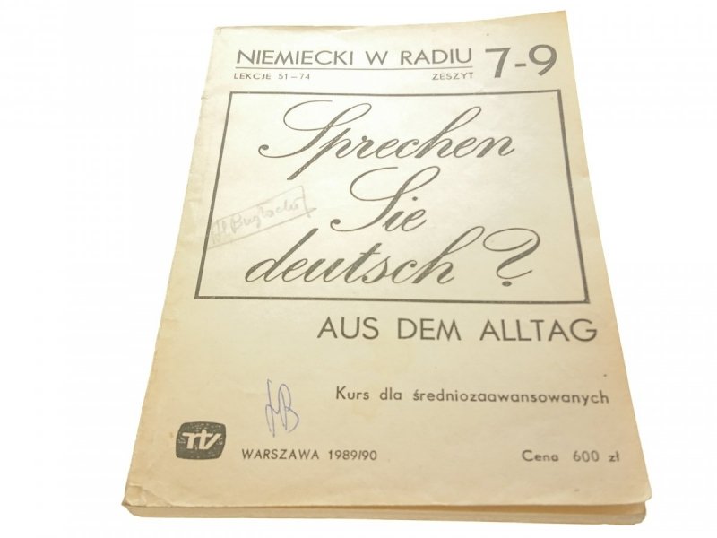 NIEMIECKI W RADIU ZESZYT 7-9 LEKCJE 51-74 AUS DEM