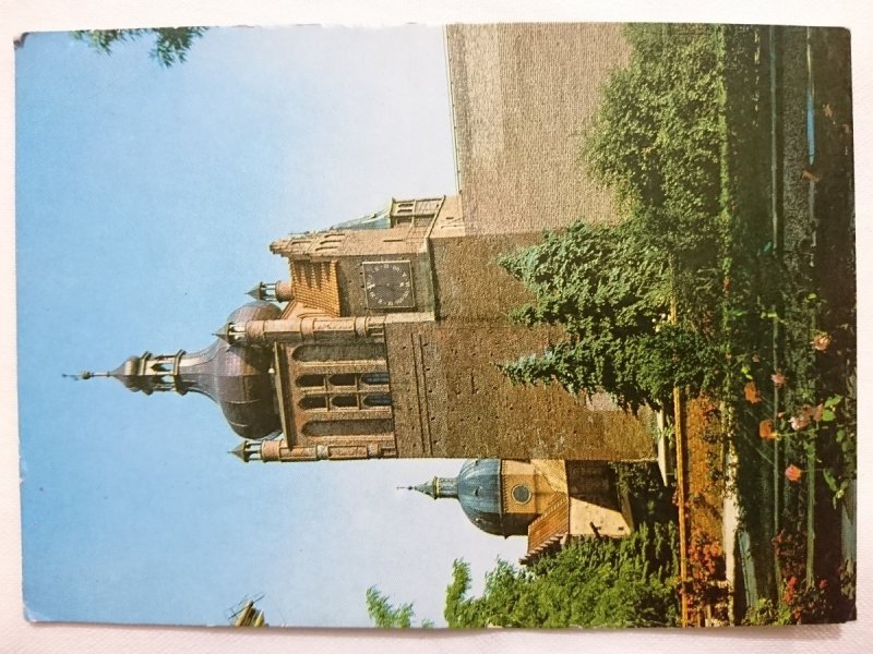 PŁOCK. GOTYCKA WIEŻA ZEGAROWA Z XIV w. FOT. CHOJNACKI, ZBORSKI