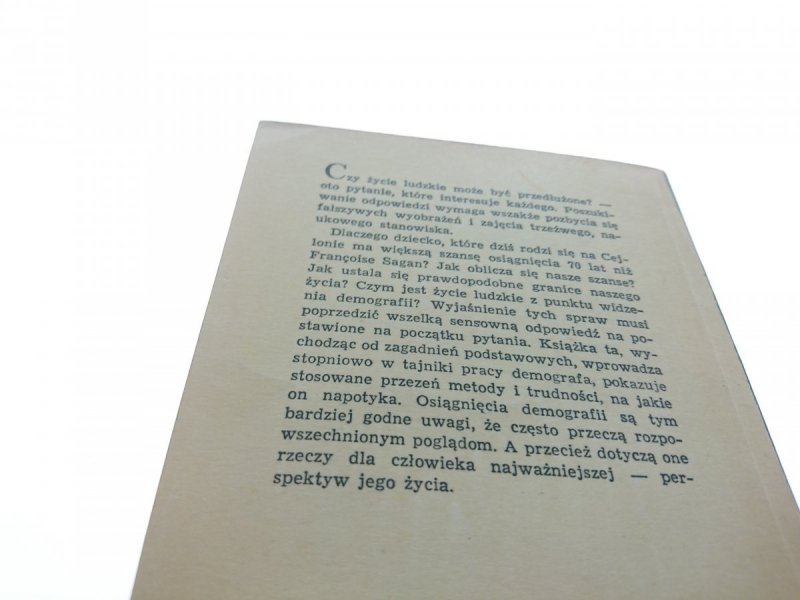 GRANICE ŻYCIA LUDZKIEGO - Alfred Sauvy 1963