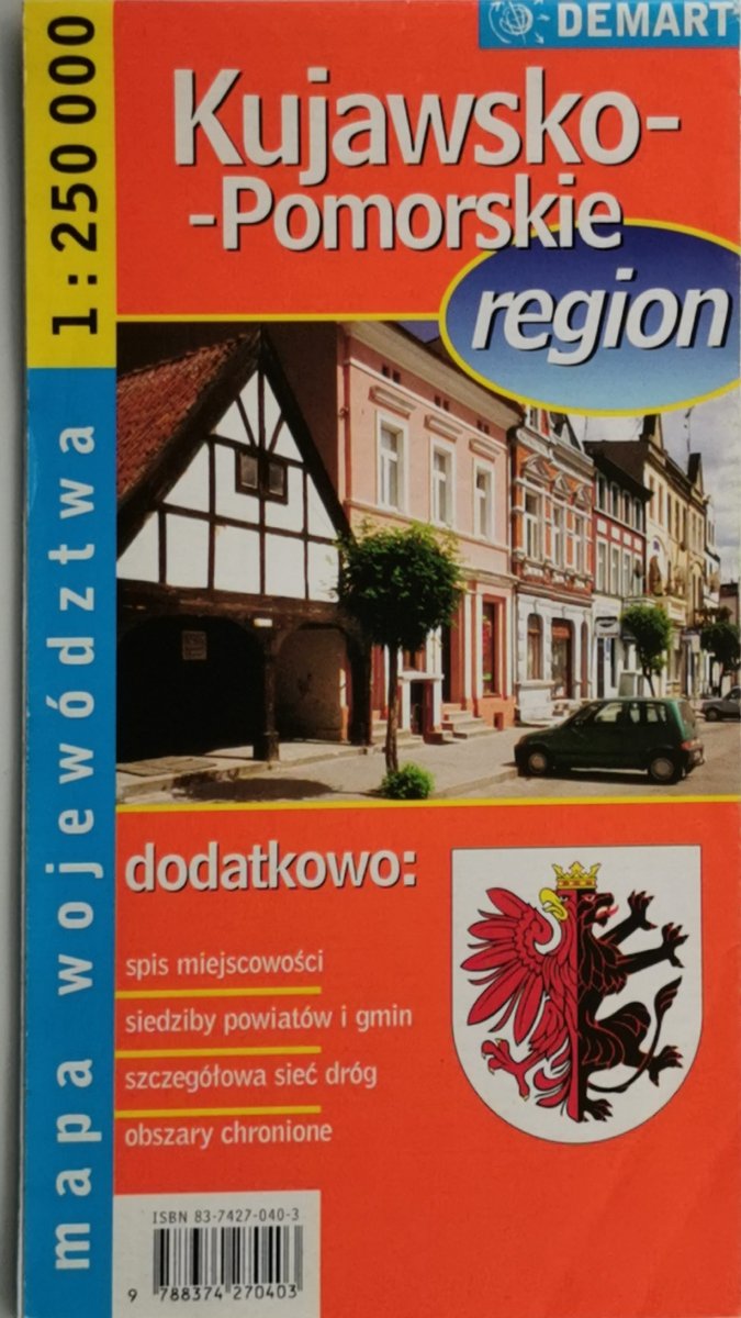 KUJAWSKO-POMORSKIE MAPA 1:250 000 2005