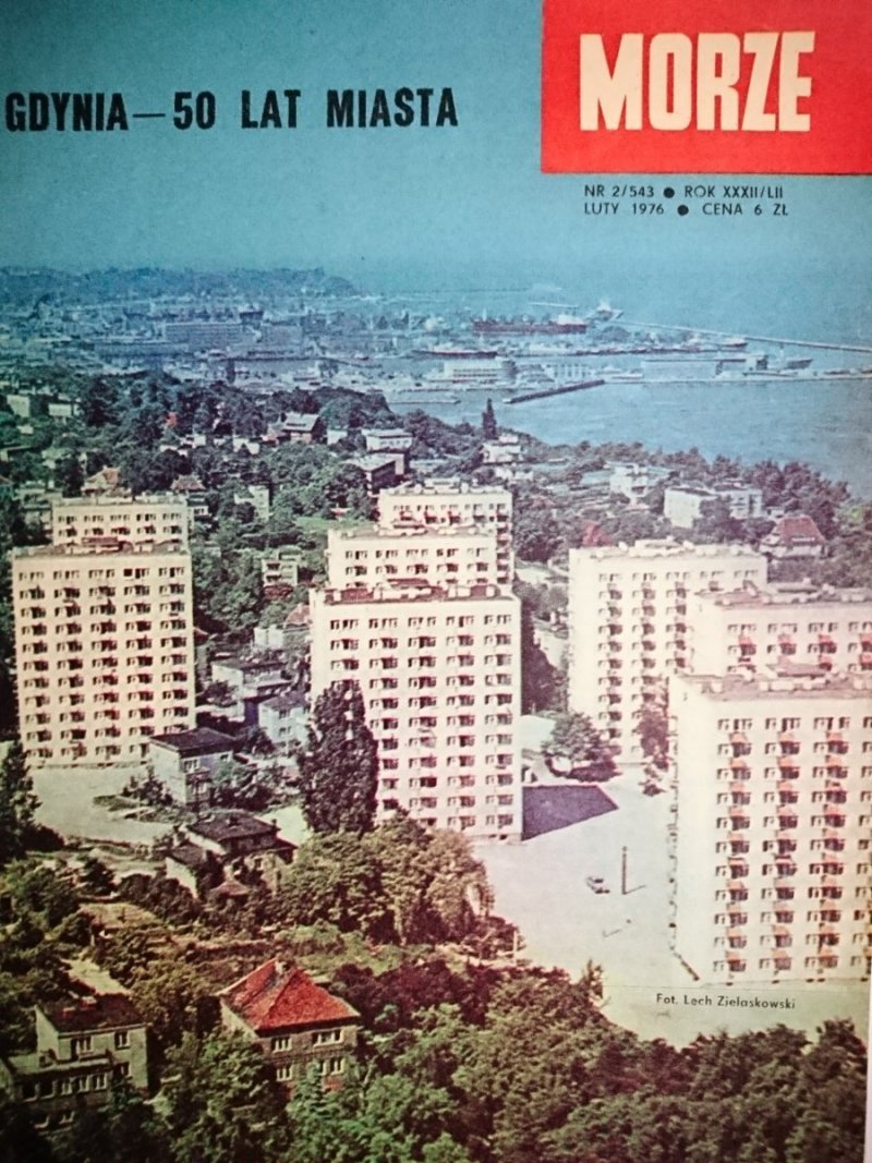 MORZE NR 2/543 LUTY 1976 GDYNIA - 50 LAT