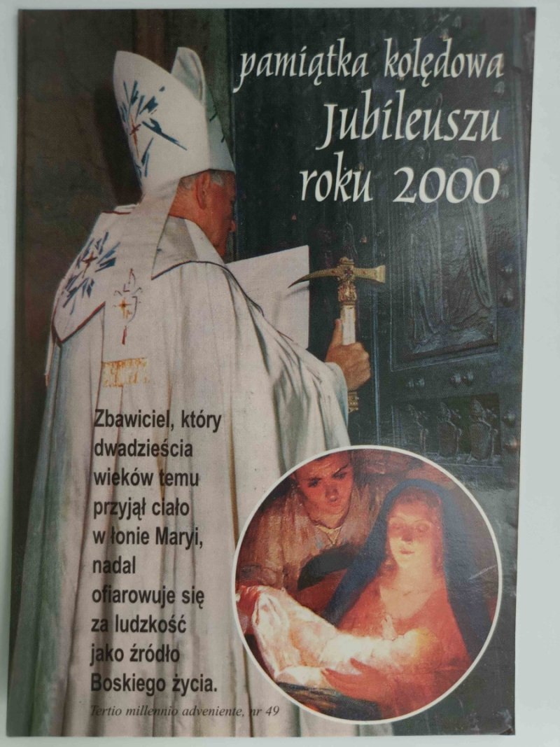 PAMIĄTKA KOLĘDOWA JUBILEUSZU ROKU 2000
