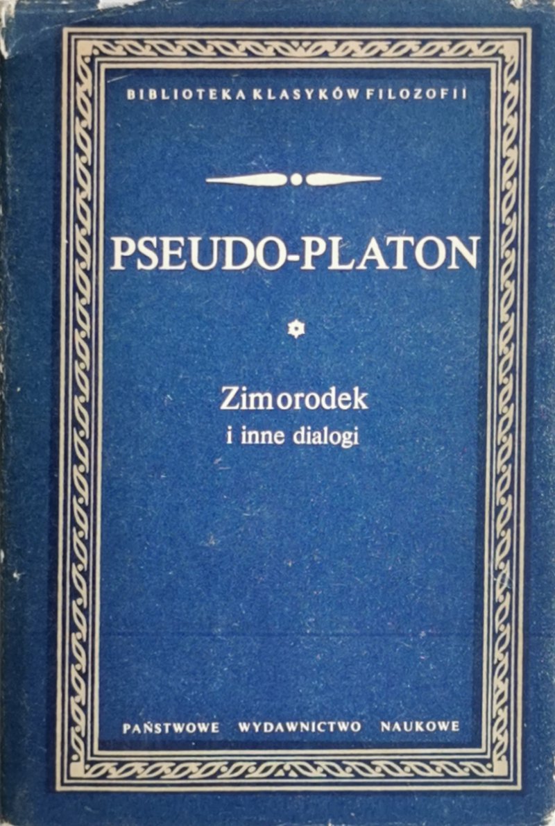 ZIMORODEK I INNE DIALOGI - Pseudo-Platon