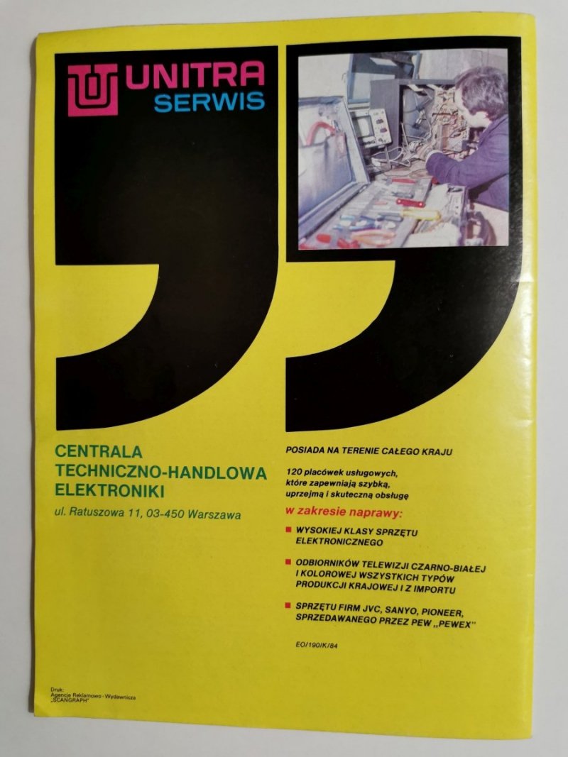HIFI AUDIO VIDEO NR 1'84