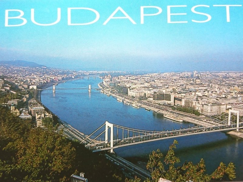 BUDAPEST. LATKEP VIEW PANORAMA