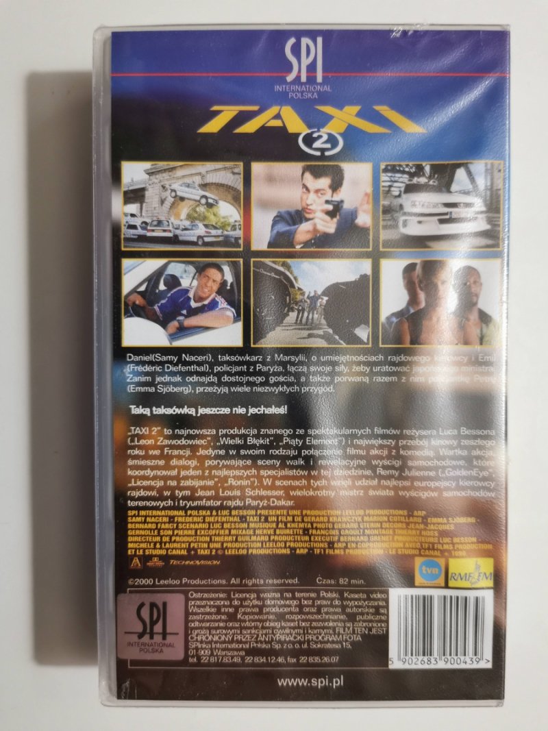 VHS. TAXI 2. LUC BESSON