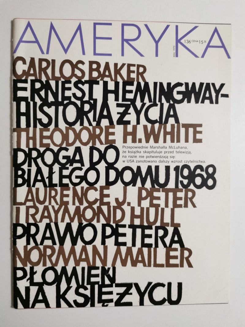 AMERYKA NR 136 MAJ 1970