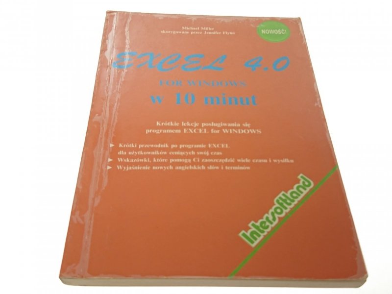 EXCEL 4.0 FOR WINDOWS W 10 MINUT - Miller (1992)