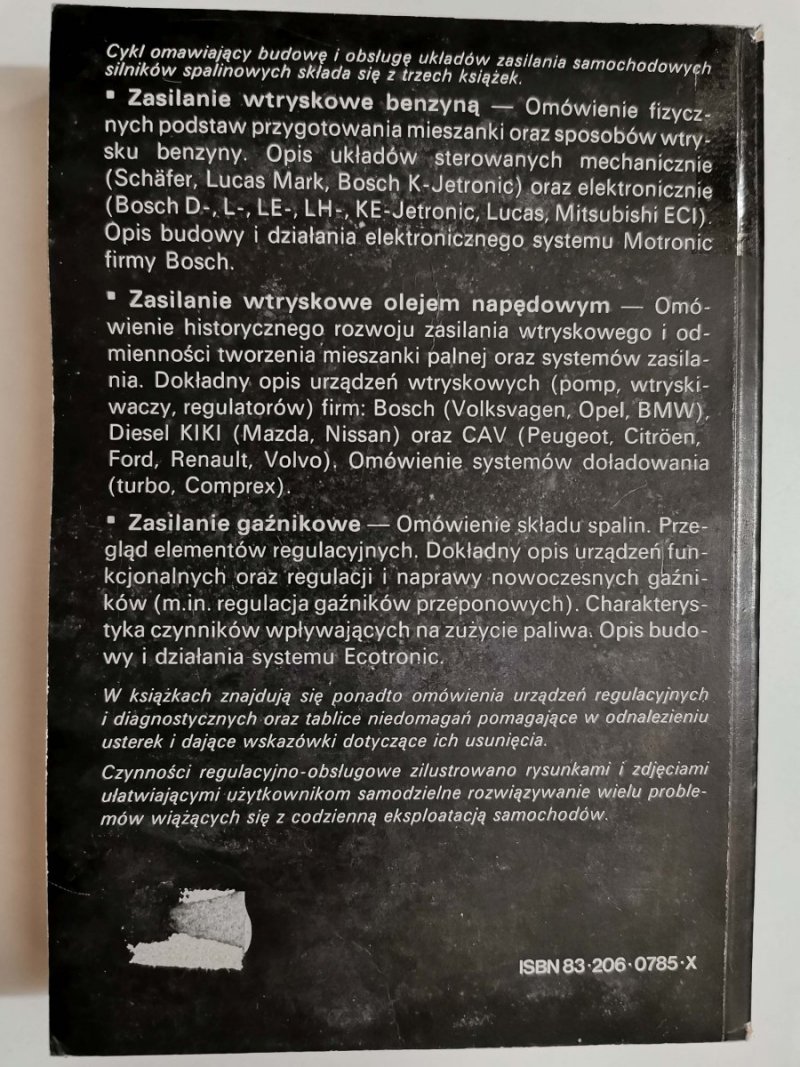 ZASILANIE WTRYSKOWE OLEJEM NAPĘDOWYM - Jurgen Kasedorf 1990