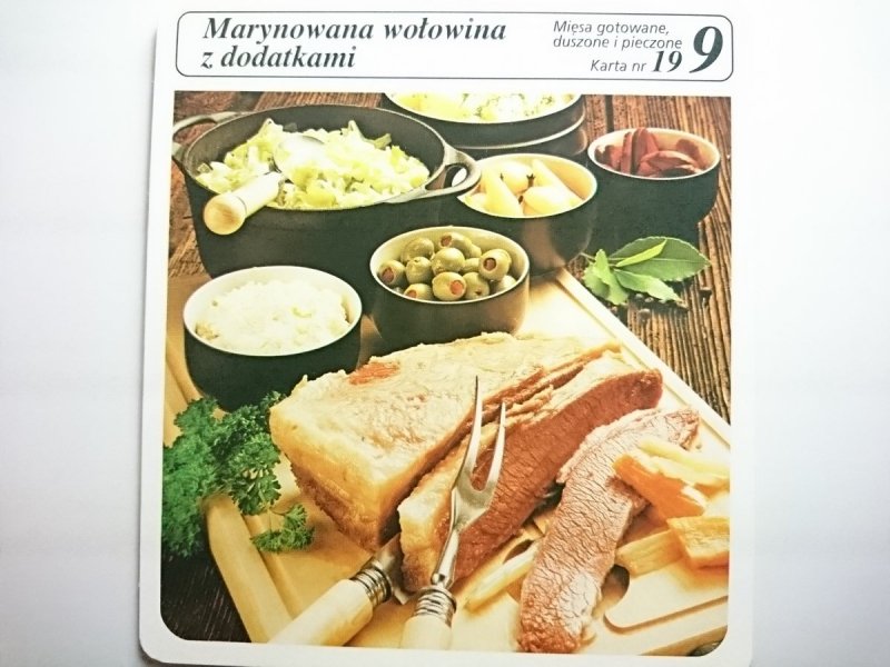 KARTA KULINARNA NR 19 MARYNOWANA WOŁOWINA