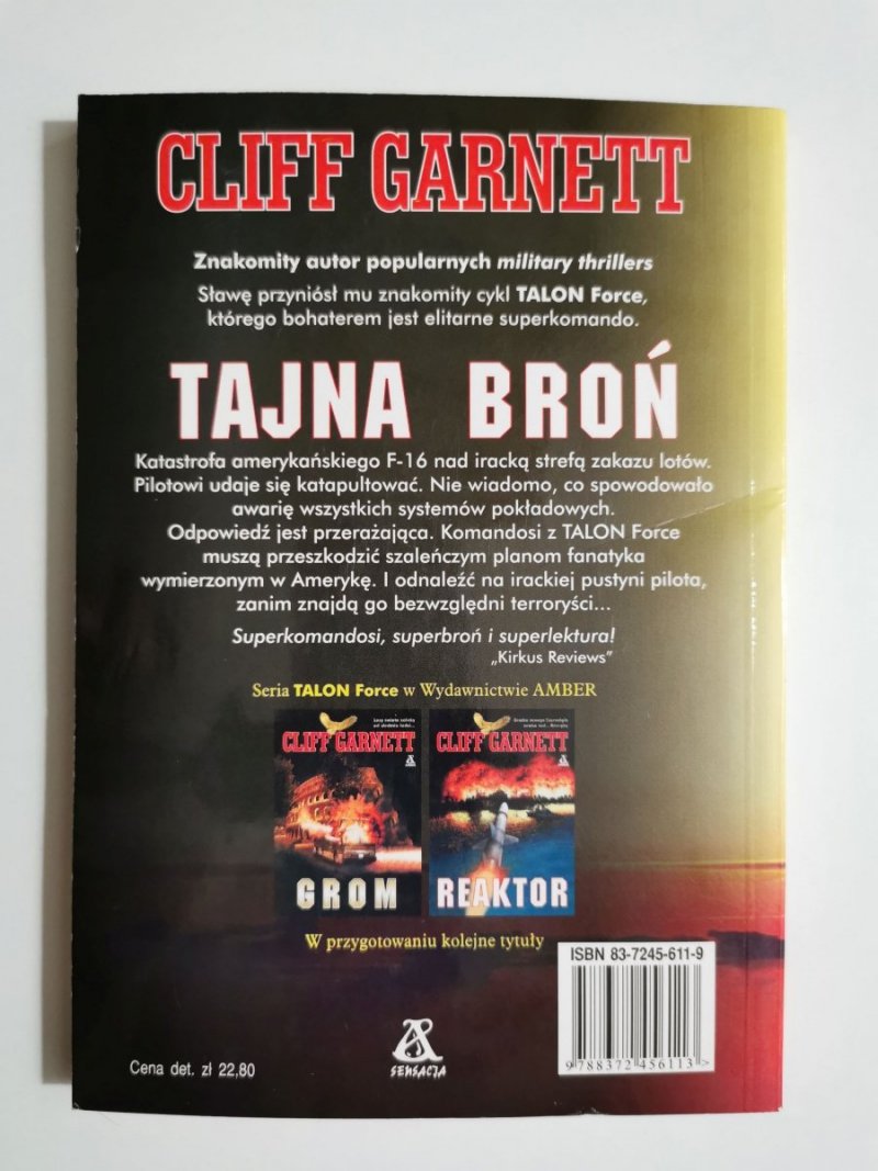 TAJNA BROŃ - Cliff Garnett 2001