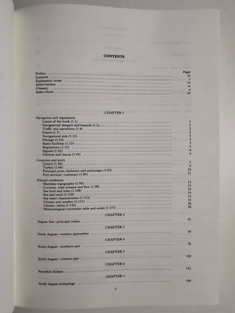 MEDITERRANEAN PILOT VOLUME IV 1987