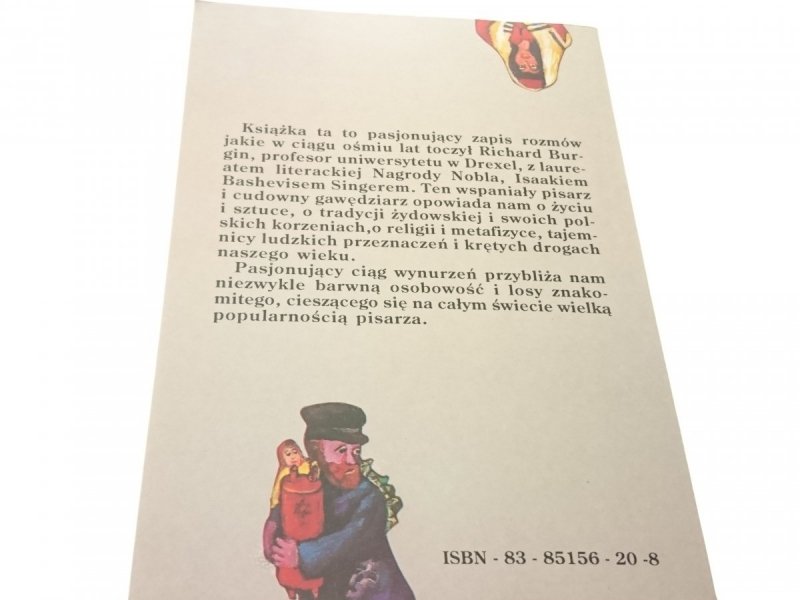 ROZMOWY Z ISAAKIEM BASHEVISEM SINGEREM Burgin 1992