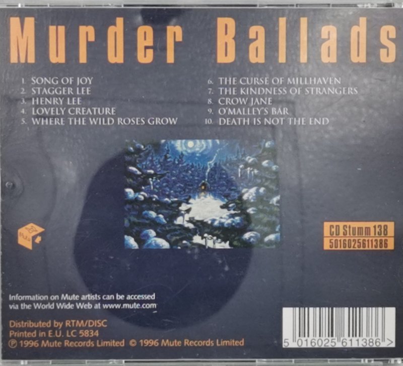 CD. NICK CAVE & THE BAD SEEDS MURDER BALLADS