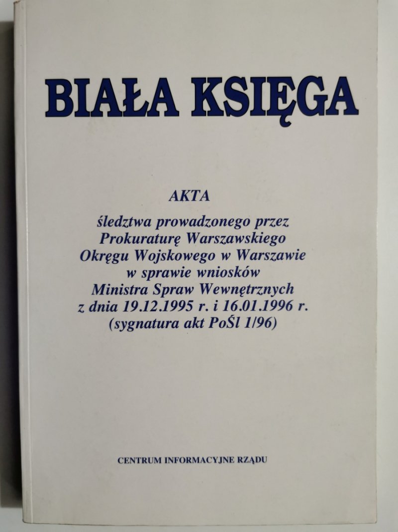 BIAŁA KSIĘGA AKTA