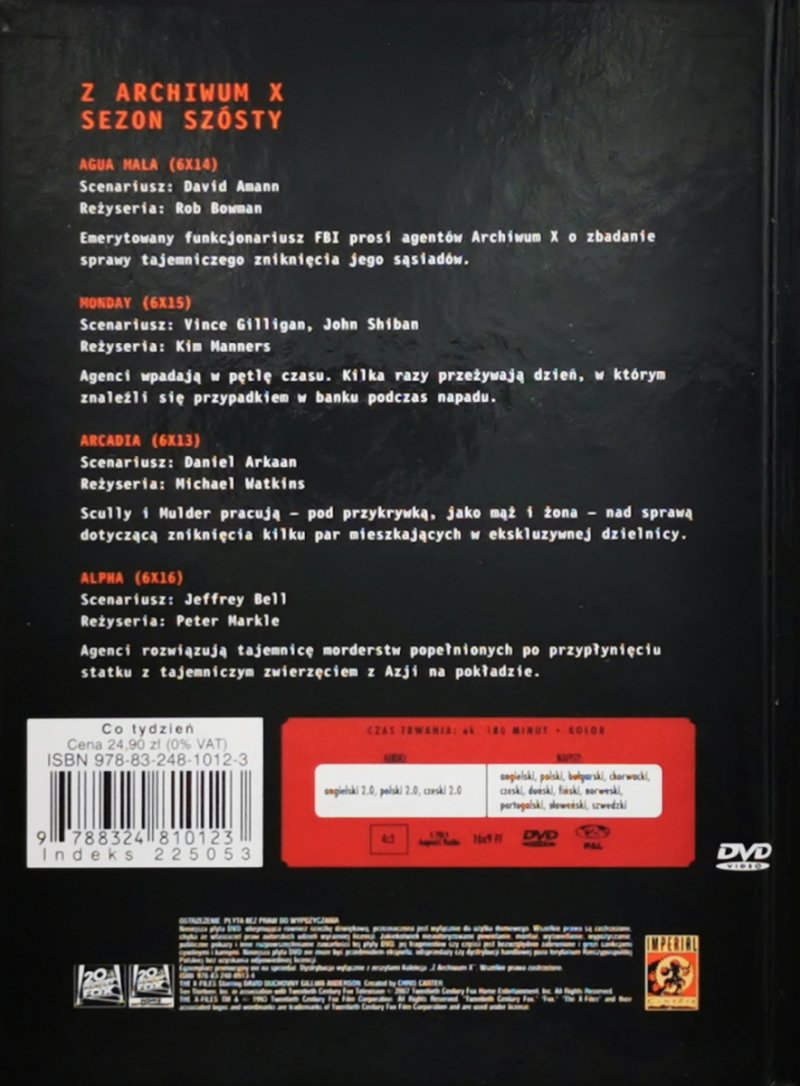 DVD. Z ARCHIWUM X – CZĘŚĆ 34