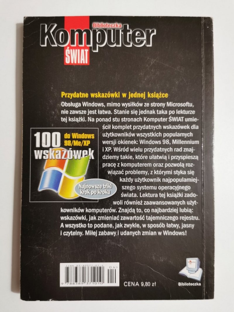 100 WSKAZÓWEK DO WINDOWS 98/ME/XP 2003