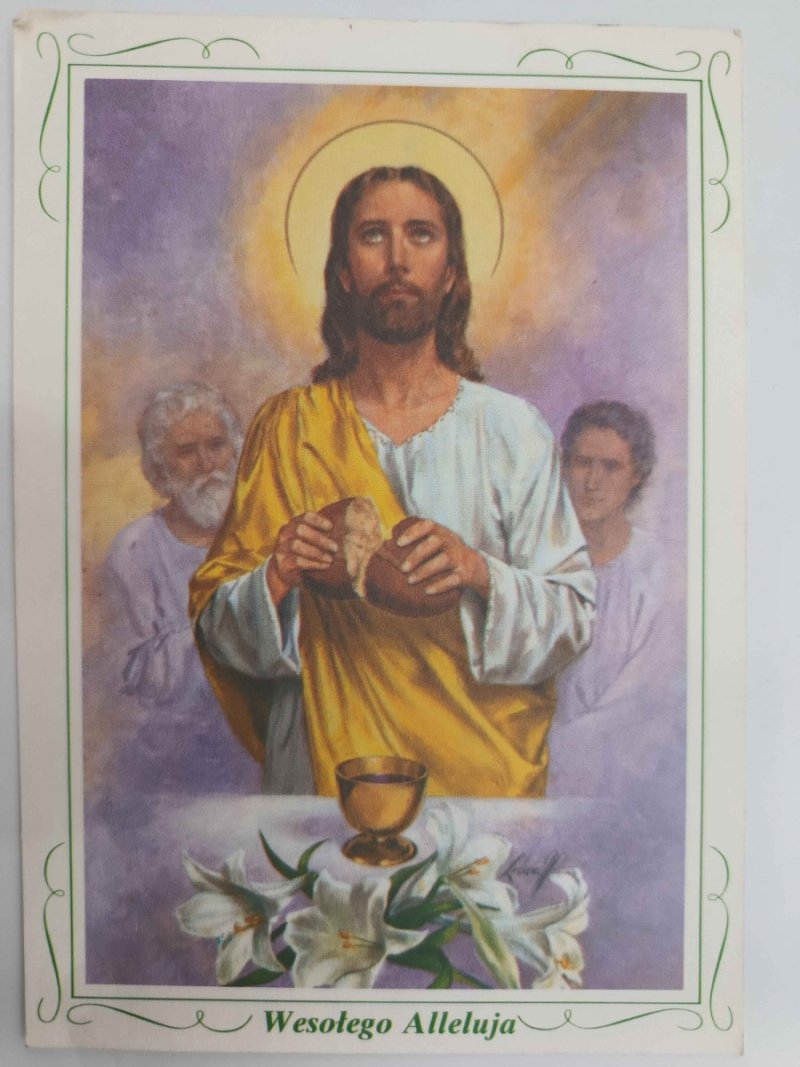 JEZUS Z CHLEBEM I WINEM