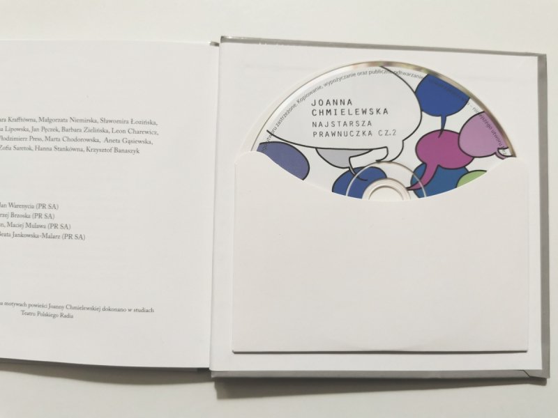 CD. SŁUCHOWISKO NA MOTYWACH POWIEŚCI JOANNY CHMIELEWSKIEJ. NAJSTARSZA PRAWNUCZKA CZ.2