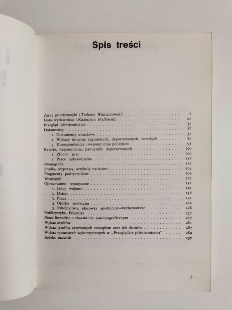 DEPORTACJE I PRZEMIESZCZENIA LUDNOŚCI POLSKIEJ W GŁĄB ZSRR 1939-1945 1989