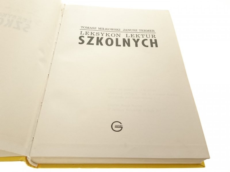 LEKSYKON LEKTUR SZKOLNYCH - Tomasz Miłkowski 1993