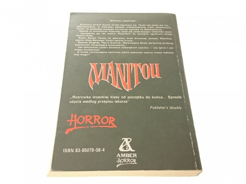 MANITOU - Graham Masterton 1989