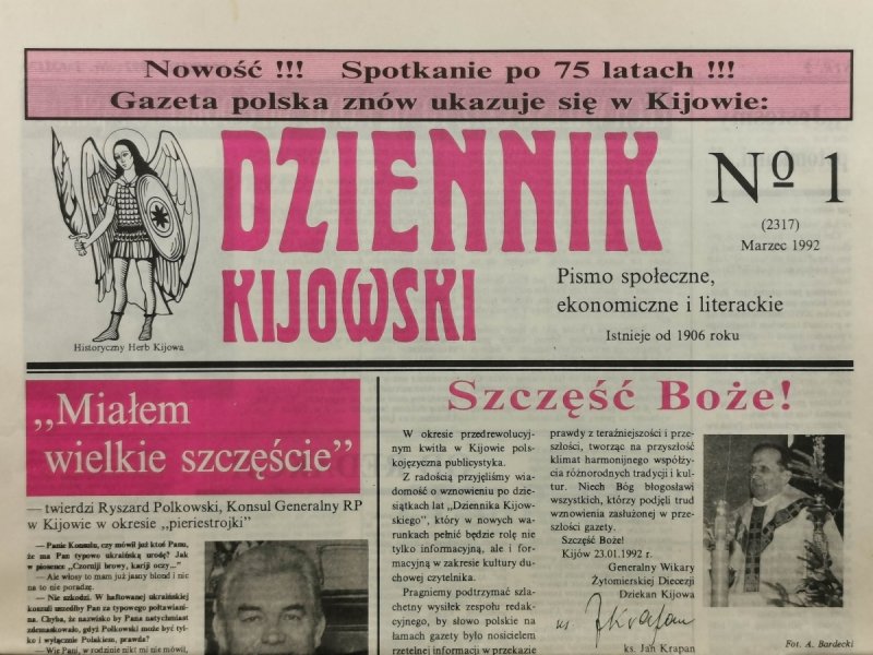 DZIENNIK KIJOWSKI NR 1(2317) 1992