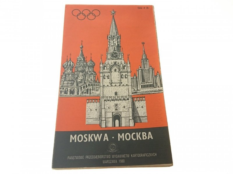 MOSKWA 1980 MAPA