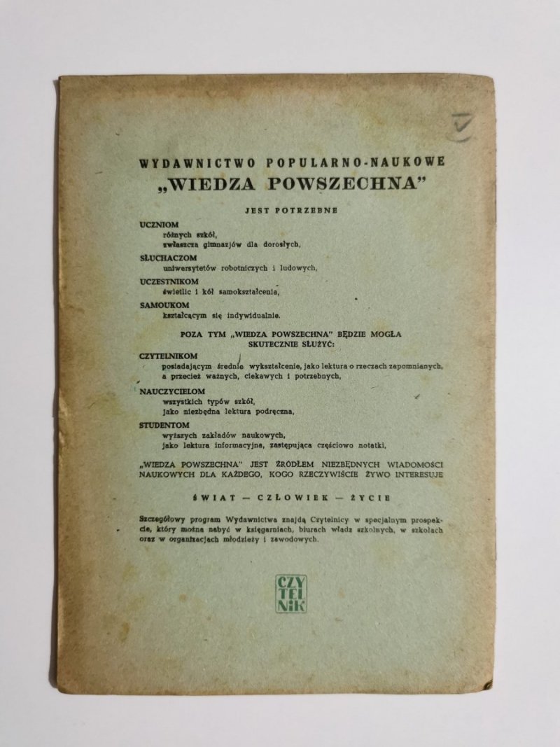 OWADY POŻYTECZNE - Melityna Gromadska 1947
