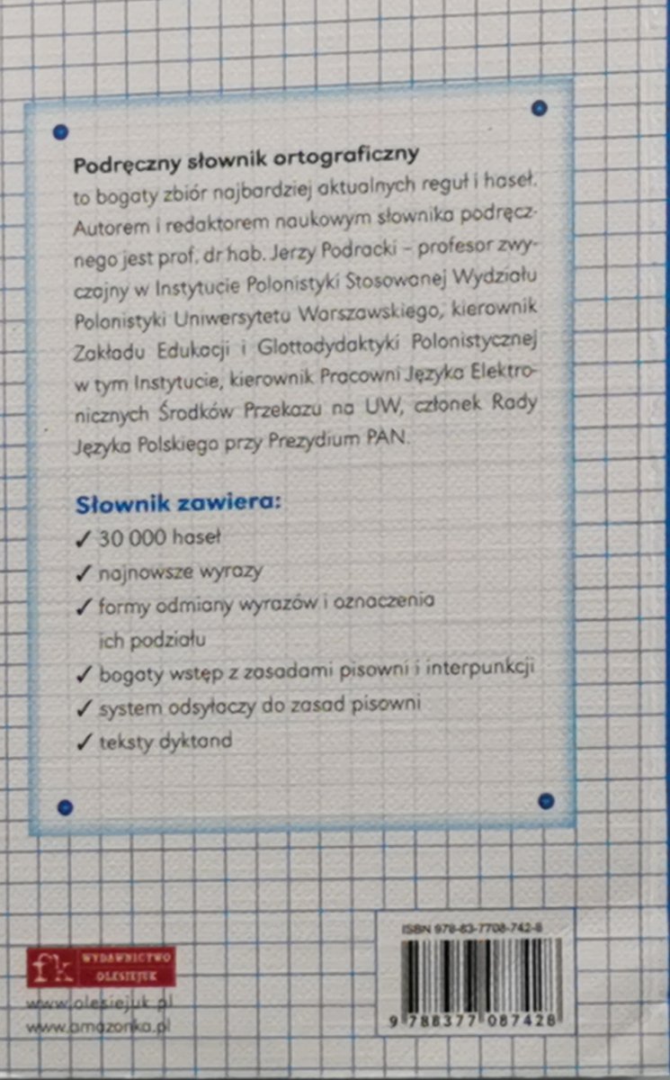 PODRĘCZNY SŁOWNIK ORTOGRAFICZNY - Eliza Czerwińska