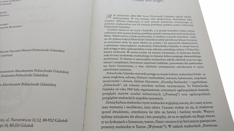 ŻYCIE STUDENCKIE NA POLITECHNICE GDAŃSKIEJ 2005
