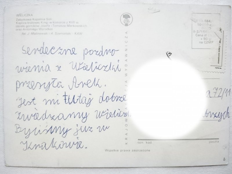 WIELICZKA. ZABYTKOWA KOPALNIA SOLI FOT. MALINOWSKI, SZYMAŃSKI
