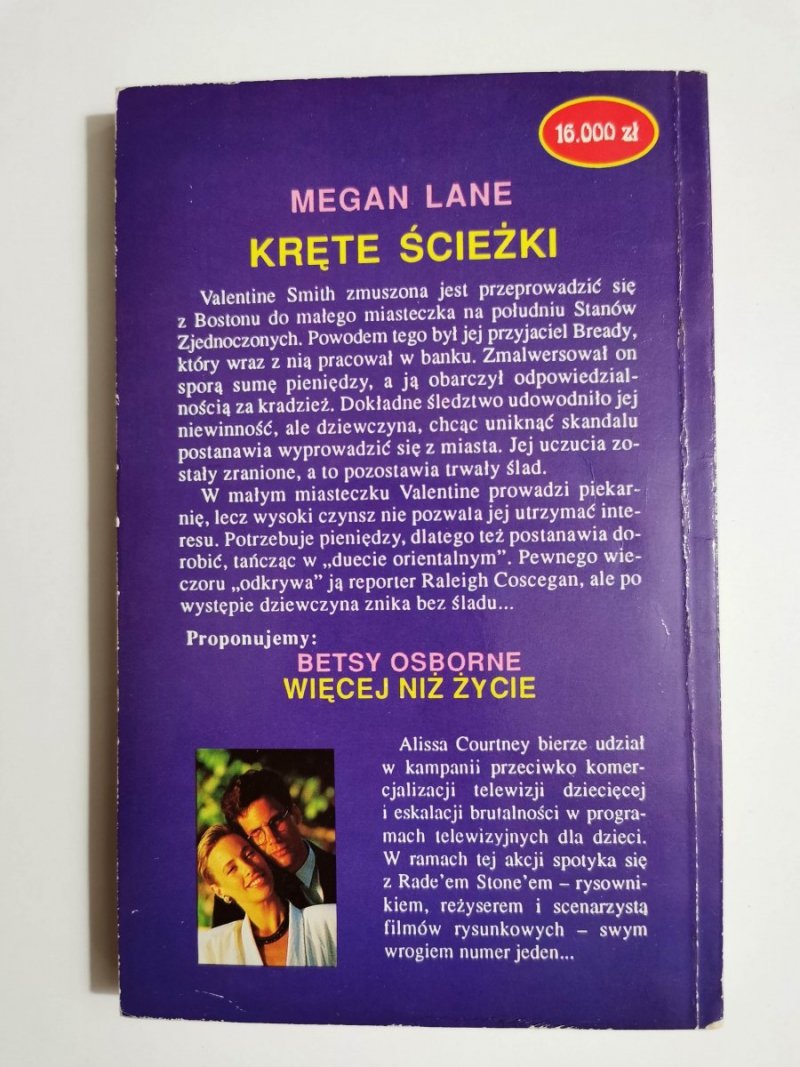 KRĘTE ŚCIEŻKI - Megan Lane 1992