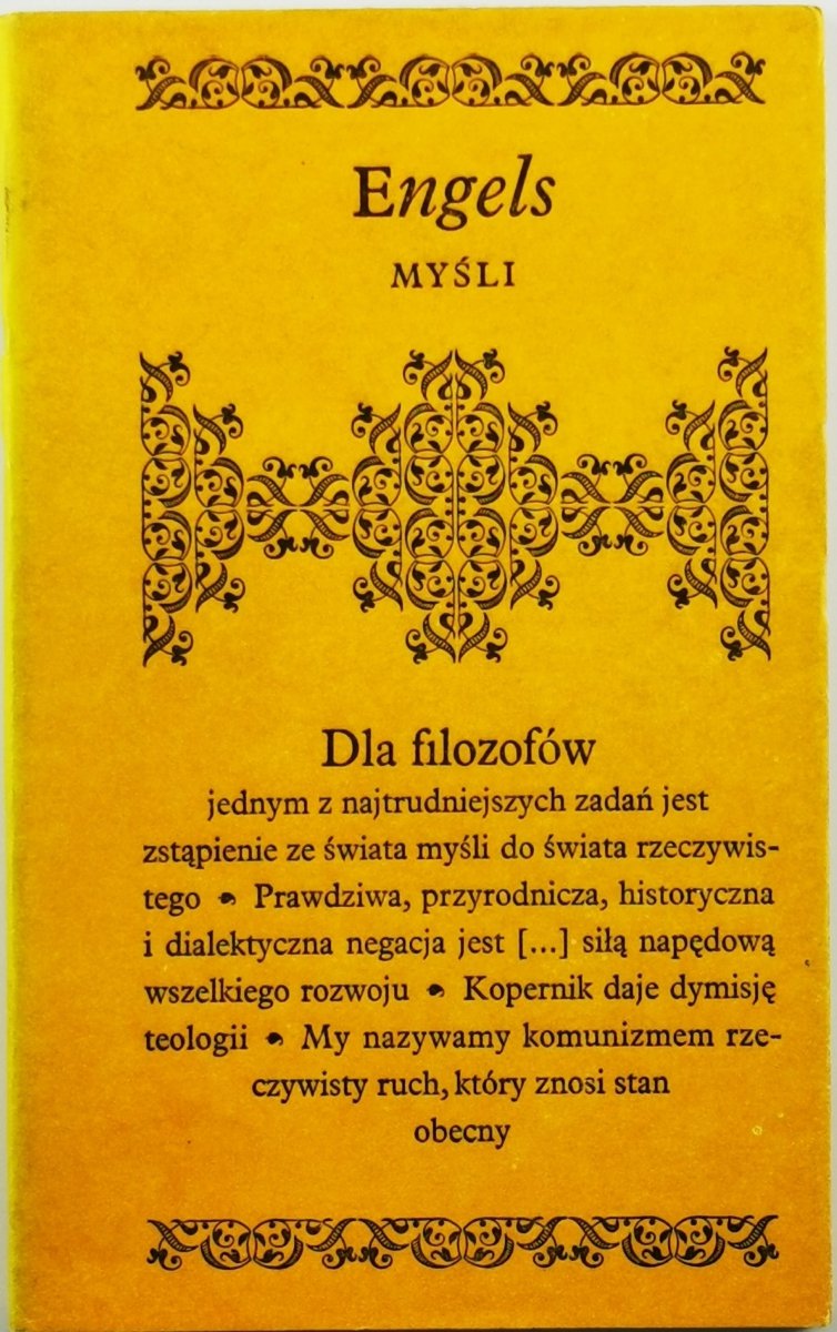 MYŚLI - Fryderyk Engels