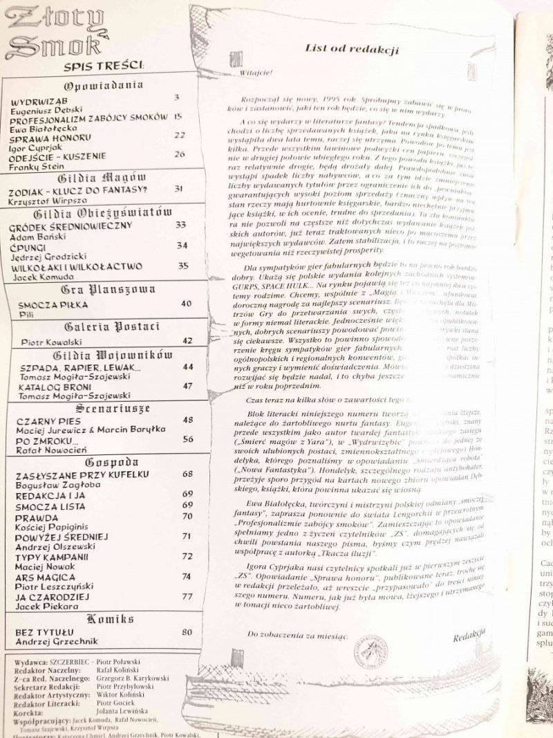 ZŁOTY SMOK NR 2 (4) LUTY 1995