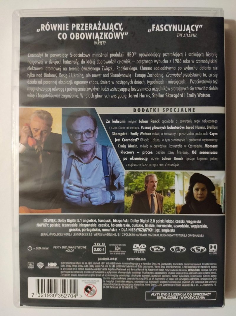 DVD. CZARNOBYL. 5 - ODCINKOWY MINISERIAL