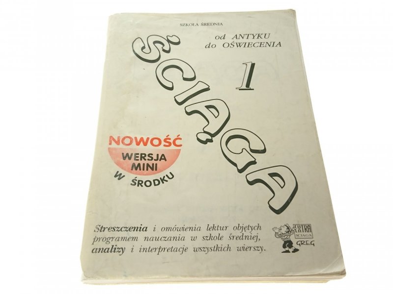 ŚCIĄGA 1 OD ANTYKU DO OŚWIECENIA - Pietrzyk 1995