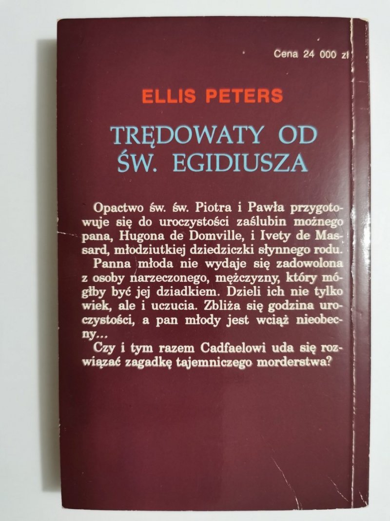 MNICH TOM 5 TRĘDOWATY OD ŚW. EGIDIUSZA - Ellis Peters 1993