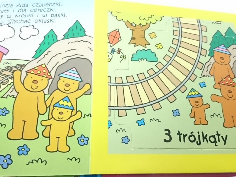POZNAJEMY KSZTAŁTY. KOLEJKA ADA 2005 KSIĄŻKA Z PUZZLAMI