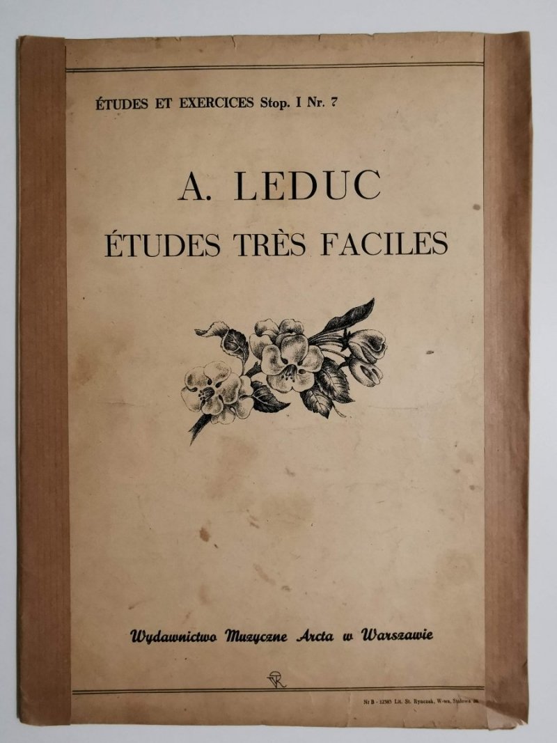 A. LEDUC ETUDES TRES FACILES 