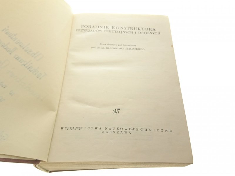 PORADNIK KONSTRUKTORA PRZYRZĄDÓW PRECYZYJNYCH 1970