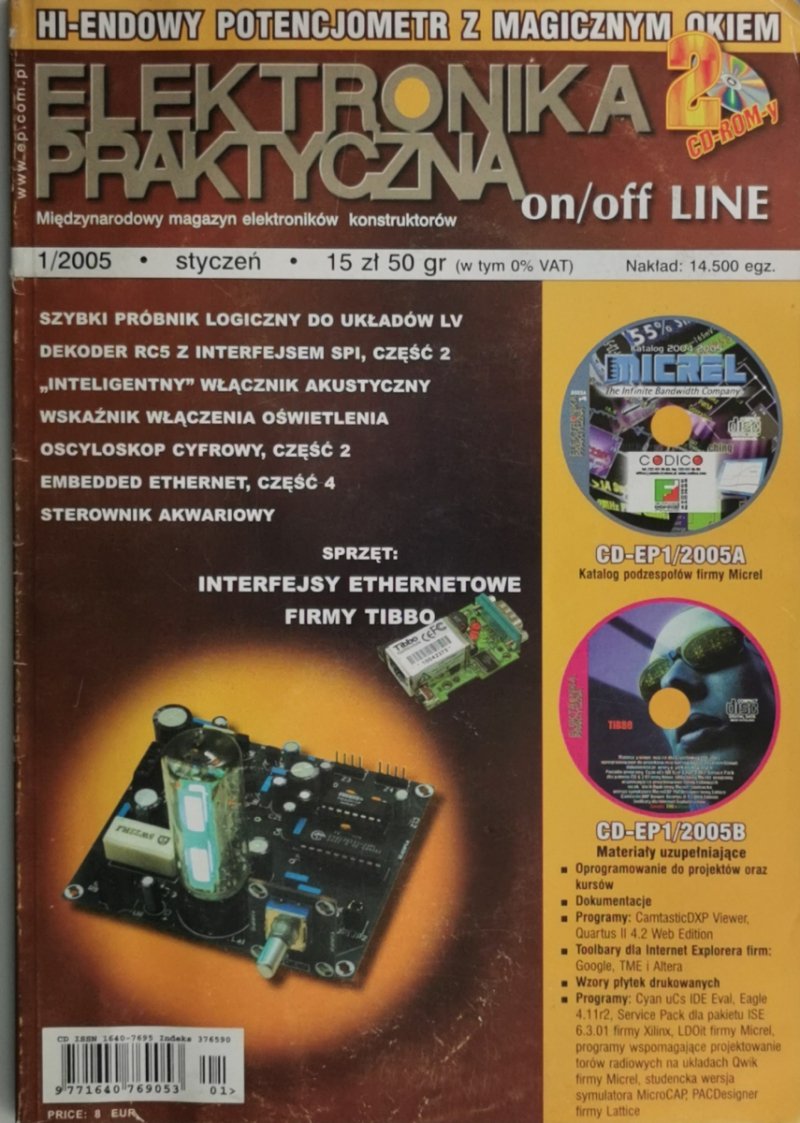 ELEKTRONIKA PRAKTYCZNA 1/2005 +2CD