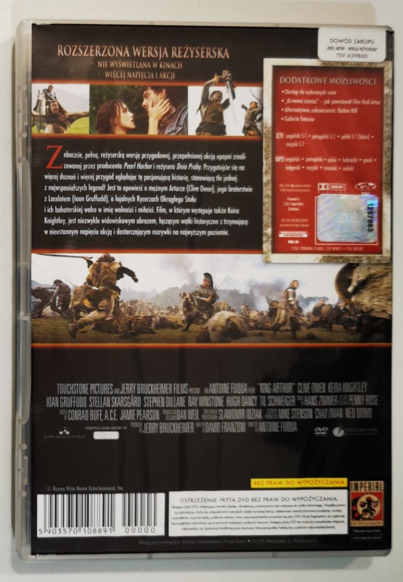 DVD. KRÓL ARTUR. WERSJA REŻYSERSKA 
