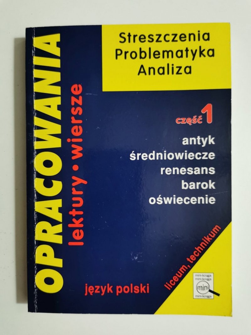 OPRACOWANIA. JĘZYK POLSKI CZĘŚĆ 1 - Dorota Stopka 