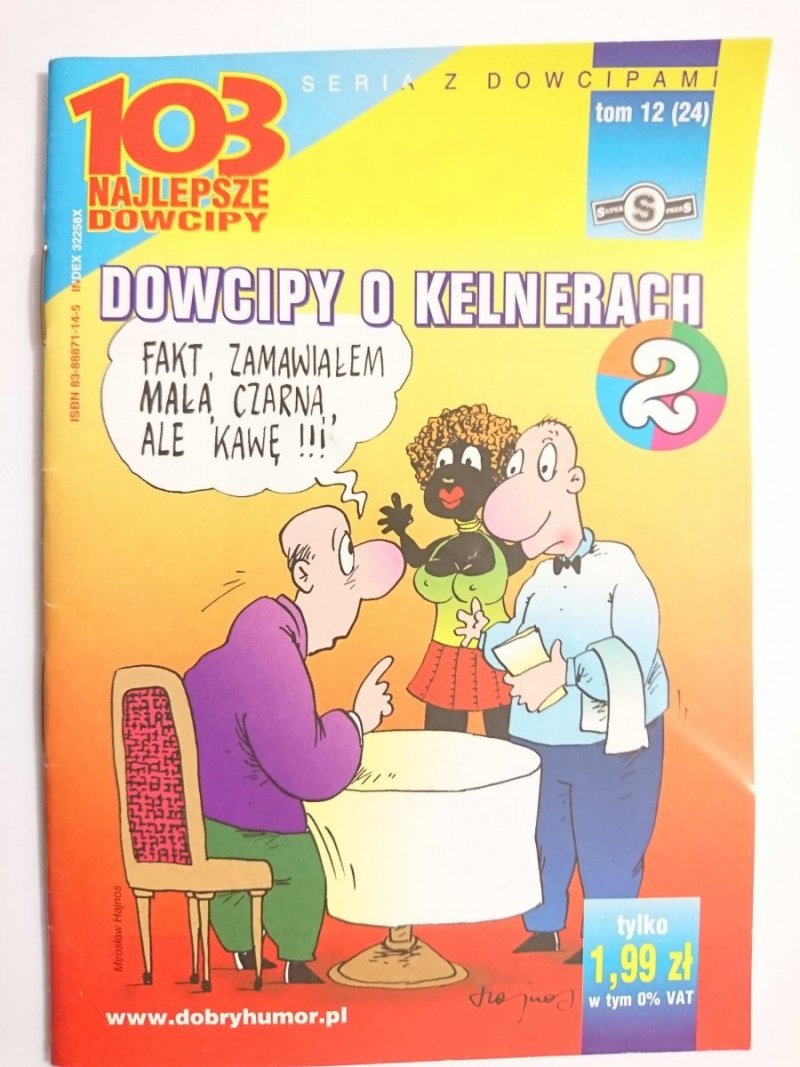 103 NAJLEPSZE DOWCIPY TOM 12 (24) O KELNERACH