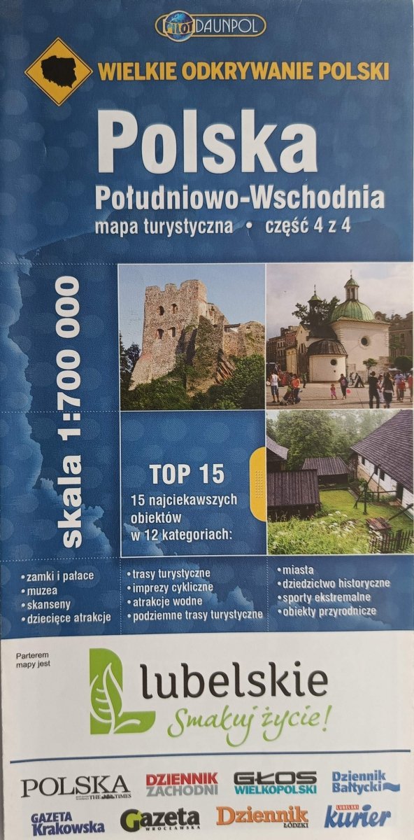 POLSKA POŁUDNIOWO-WSCHODNIA 1:700 000