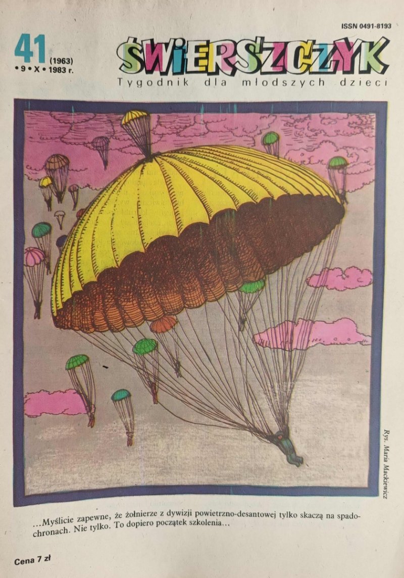 ŚWIERSZCZYK. TYGODNIK DLA MŁODSZYCH DZIECI. 41.9.X.1983